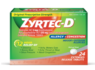 ZYRTEC-D® Allergy Tabs