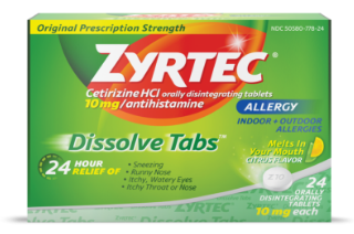 ZYRTEC® Dissolve Tabs